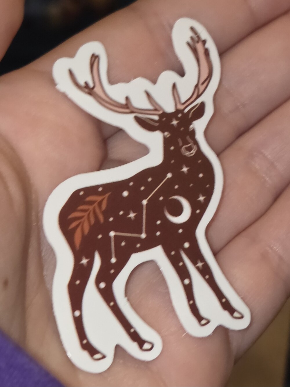 Brown Deer Constellation Vinyl Sticker - Home Design Accent